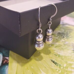 Silpada 925 Silver Drop Earrings on French Wire EUC